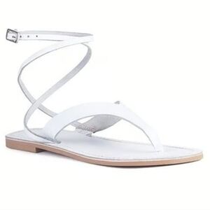 NWT Rag & Co White Wrap Up Sandal